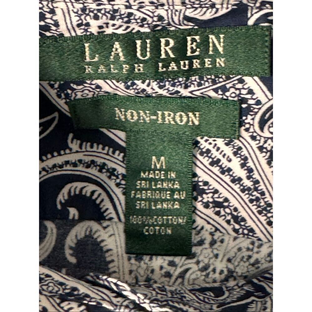 Lauren Ralph Lauren Womens Paisley Blouse, Size M - Picture 5 of 9